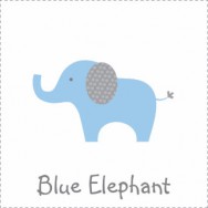 Blue Polka Dot Elephant Baby Shower
